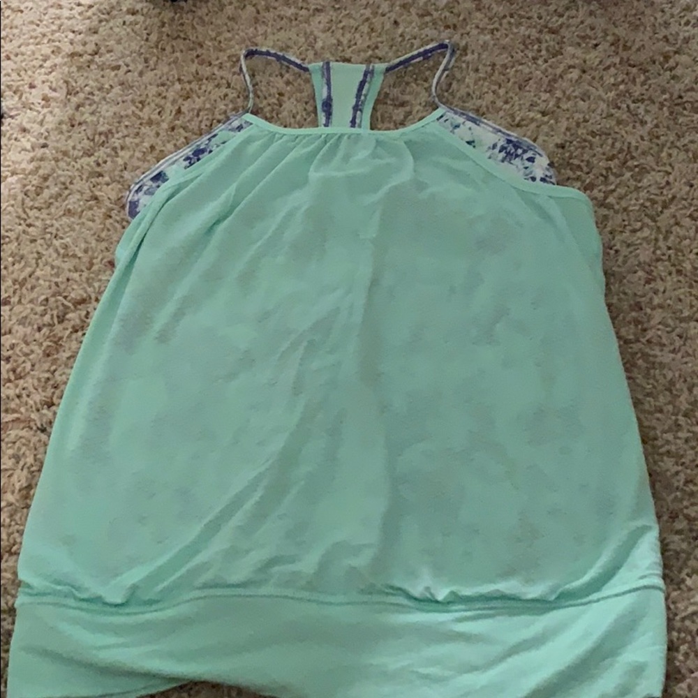 mint green and purple ivivva tank top!!!